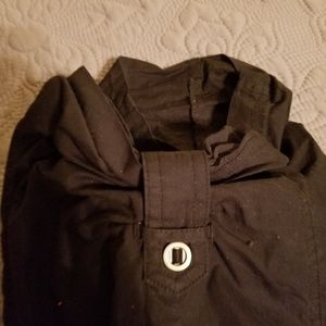 Button up leg length casual pants